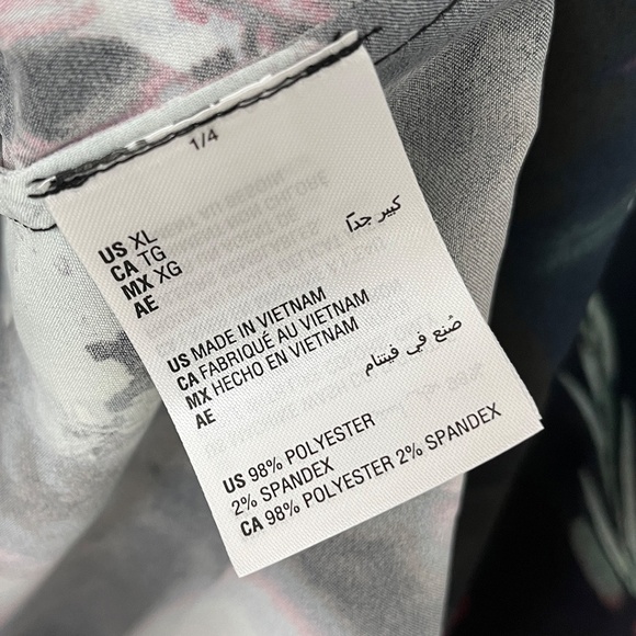 Men’s Garden Floral Button Front Shirt by INC International Concepts XL - Picture 9 of 12